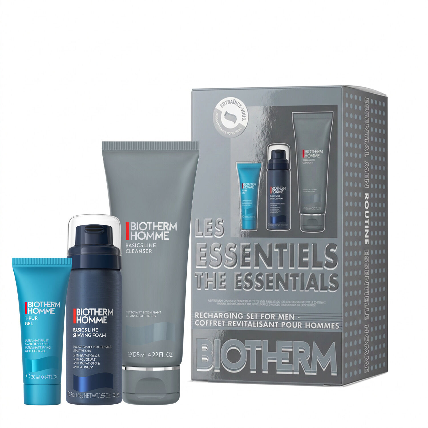 Biotherm Homme Essentials Holiday Set Daily Grooming Routine